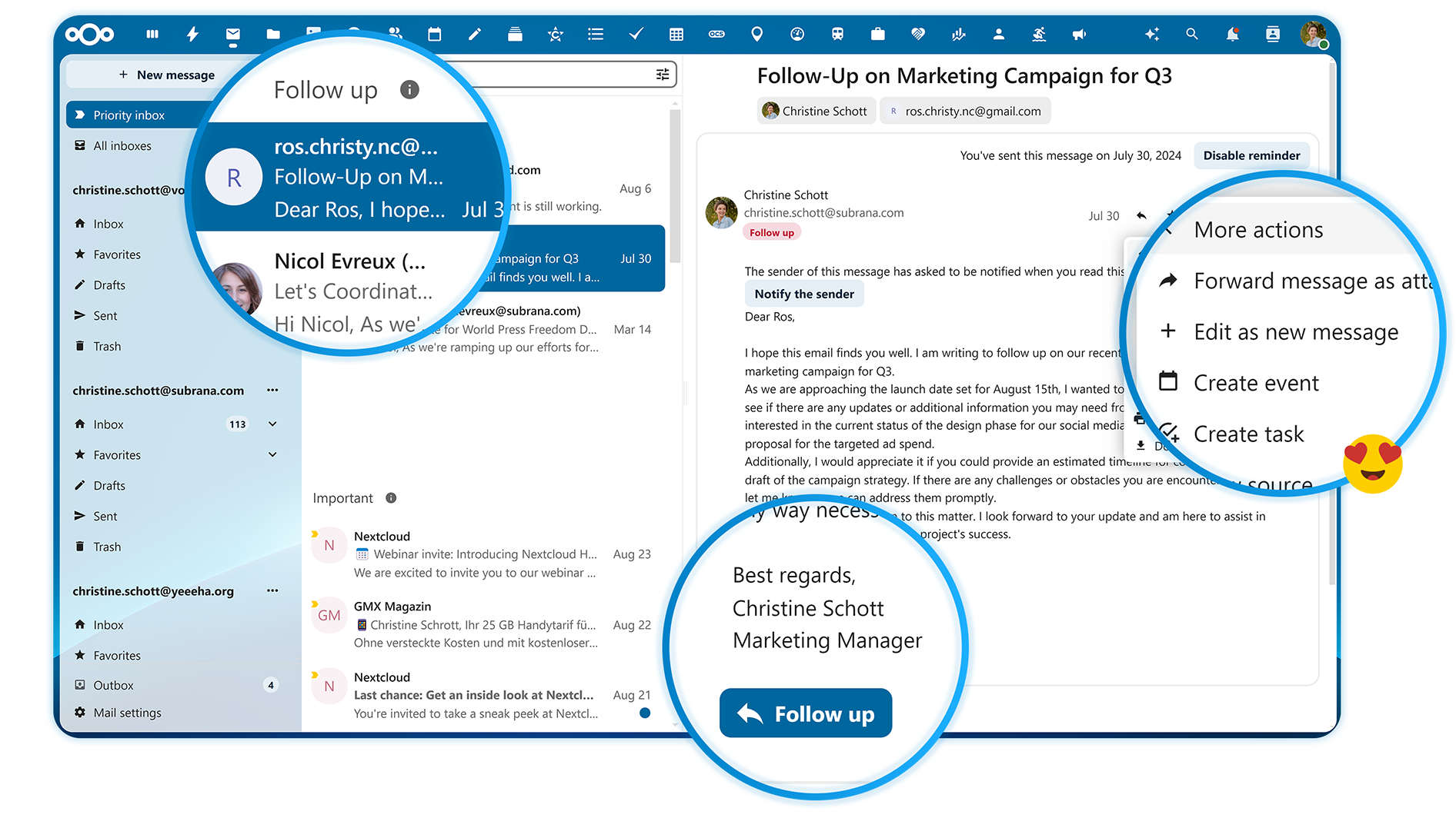 Nextcloud Calendar 日程安排